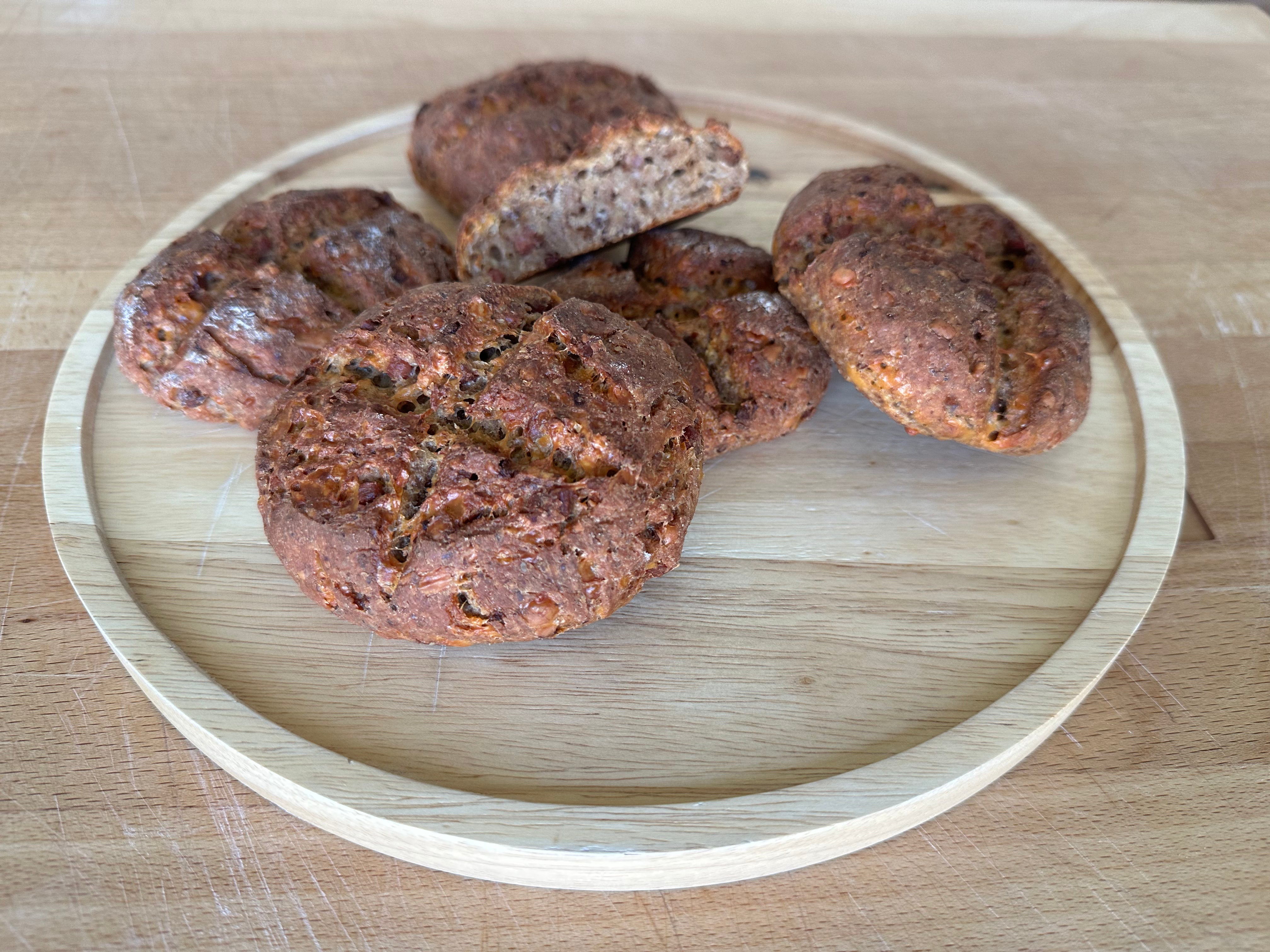Herzhafte Quark-Speck-Muffins mit Gouda