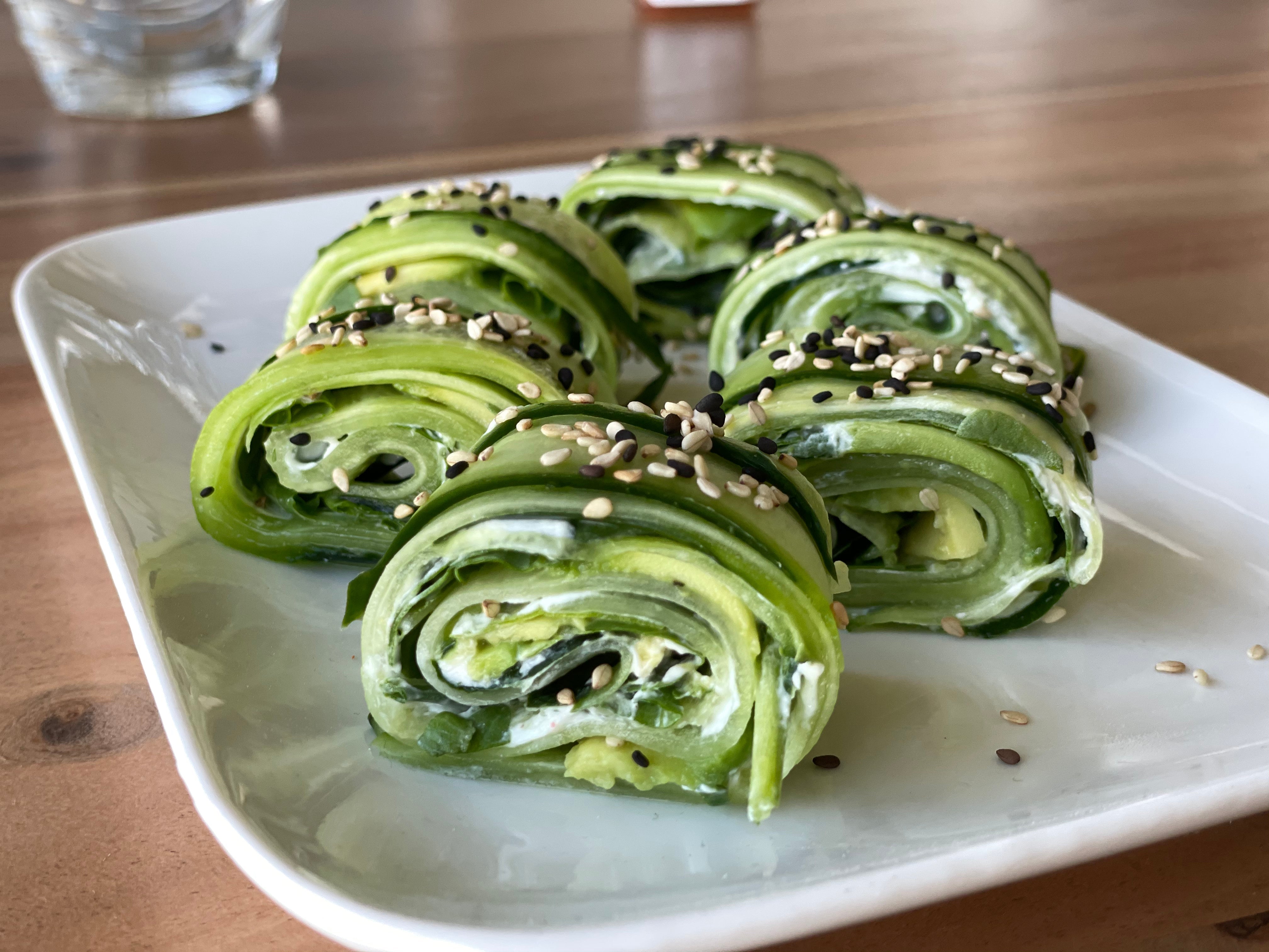 Veganes Gurken-Sushi
