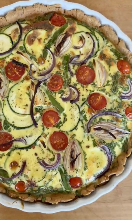 Zucchini Spargel Quiche