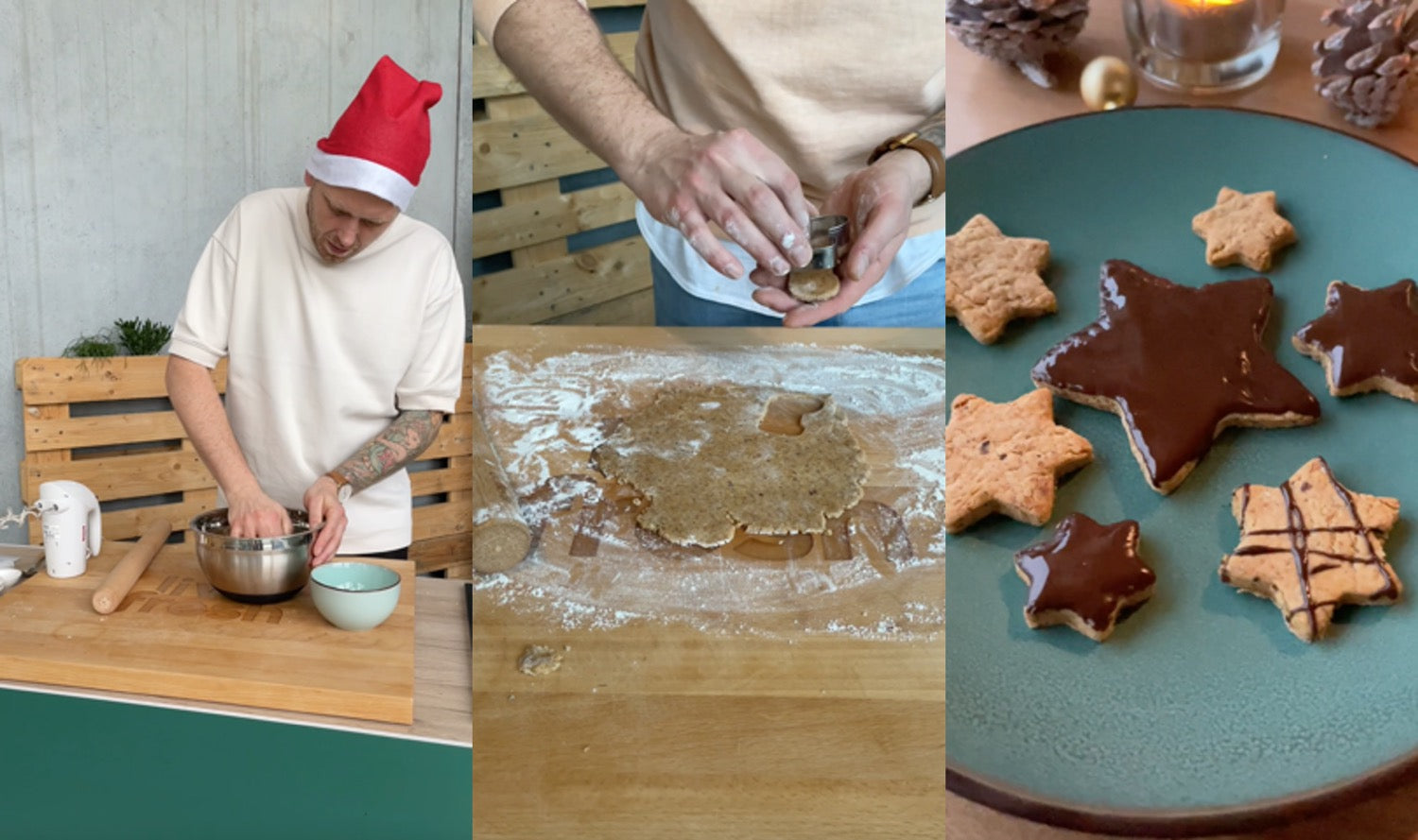 Protein Weihnachtsplätzchen