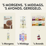 Abnehmbundle mit LiveFresh Protein Porridge und Happy Lemon Drink am Morgen. Mittags folgen Slim Shake und Skyr Protein Drinks und abends eine LiveFresh Mahlzeit mit Immun Shot.