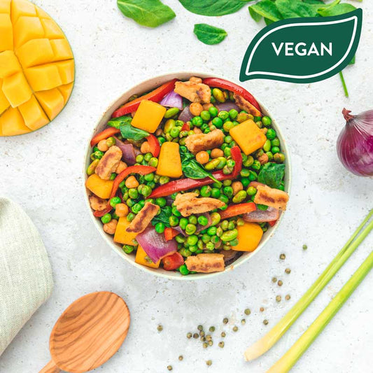 Exotische stijl Curry -vegan Bowl - 400G